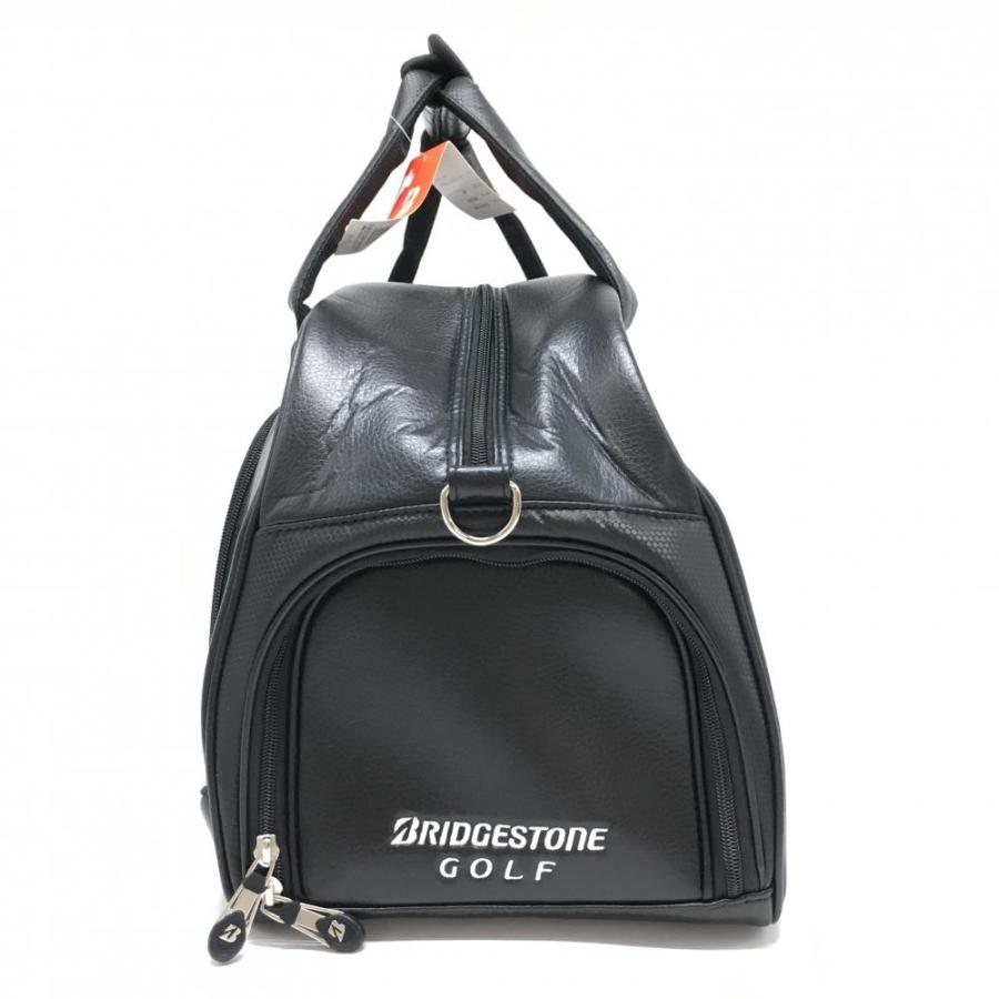 新品】ブリヂストン ボストンバッグ 黒 シューズ収納可 ロゴ刺しゅう