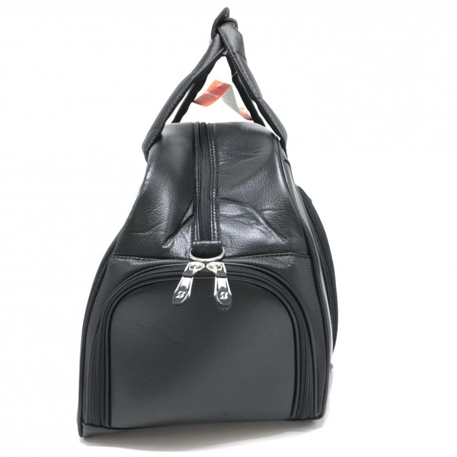 新品】ブリヂストン ボストンバッグ 黒 シューズ収納可 ロゴ刺しゅう