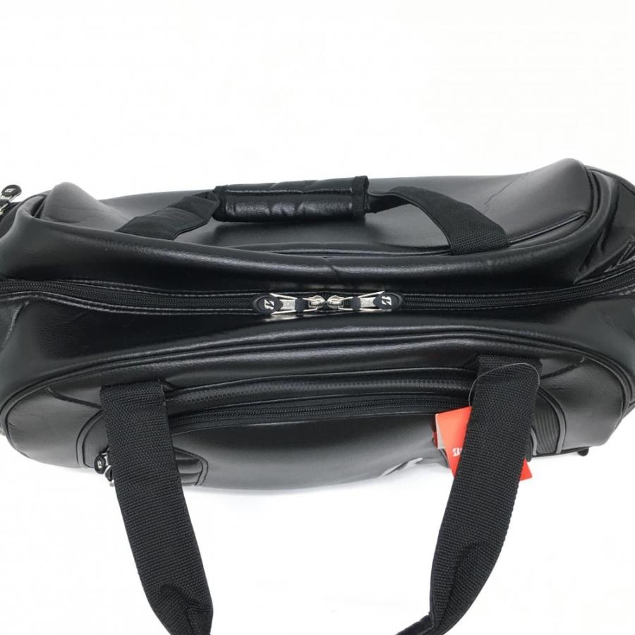 新品】ブリヂストン ボストンバッグ 黒 シューズ収納可 ロゴ刺しゅう