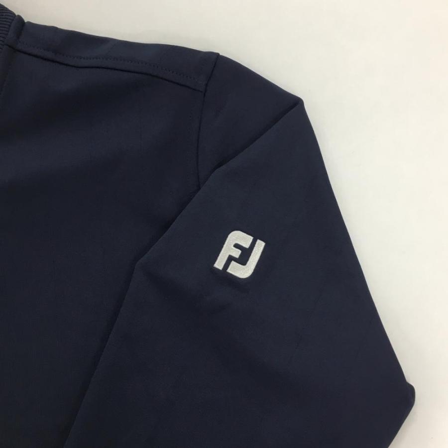 フットジョイ ジャケットブルゾン ネイビー ピンストライプ ハーフ