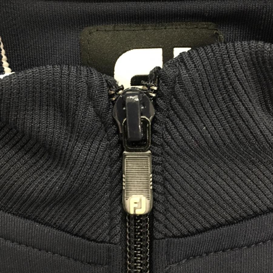 フットジョイ ジャケットブルゾン ネイビー ピンストライプ ハーフ