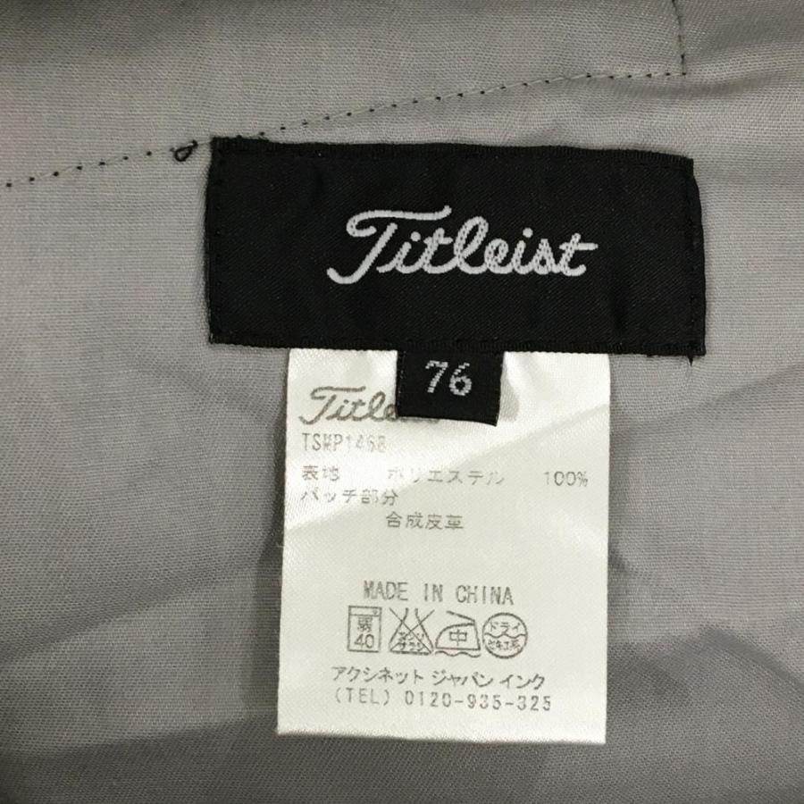 タイトリスト パンツ 黒 シンプル メンズ 76 ゴルフウェア TITLEIST