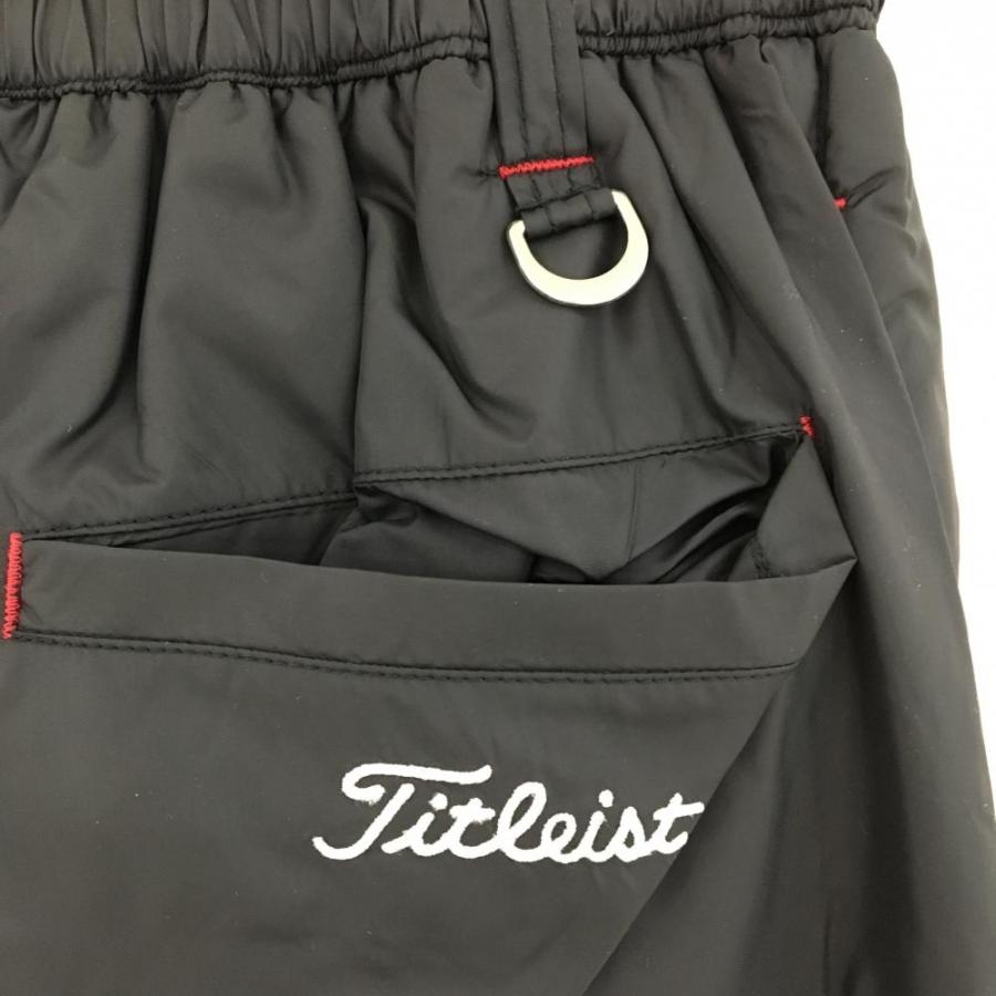 新品】タイトリスト 中綿パンツ 黒 サイドロゴ白 蓄熱保温 防風 撥水