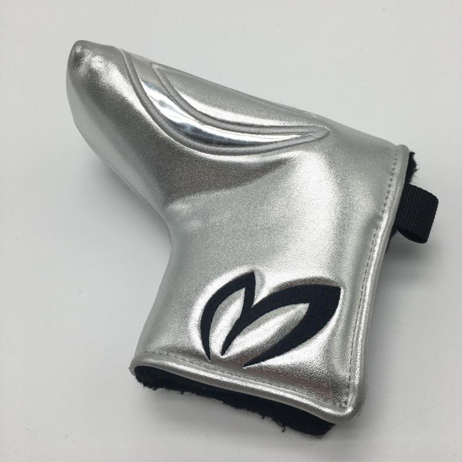 美品】マスターバニー パターカバー シルバー×黒 ピン型 ゴルフ MASTER