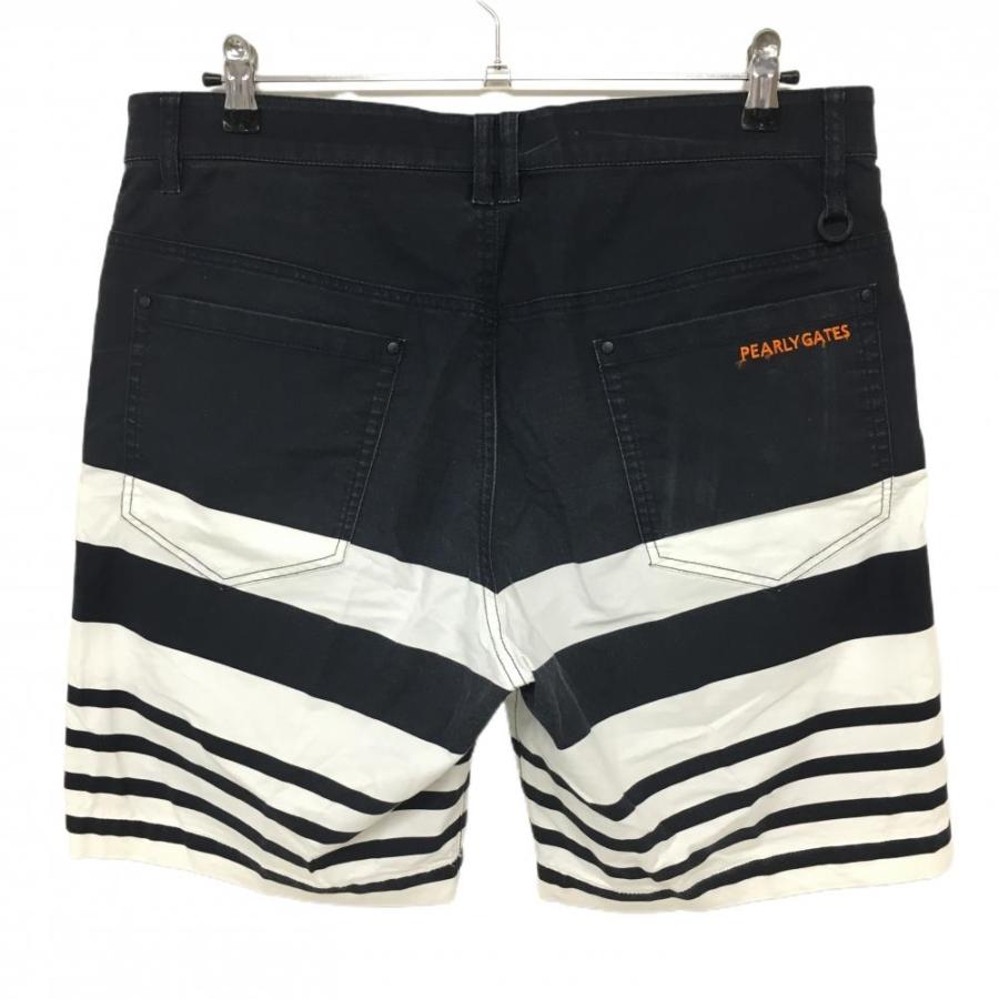 パーリーゲイツ ハーフパンツ ネイビー×白 メンズ 6(XL) ゴルフウェア
