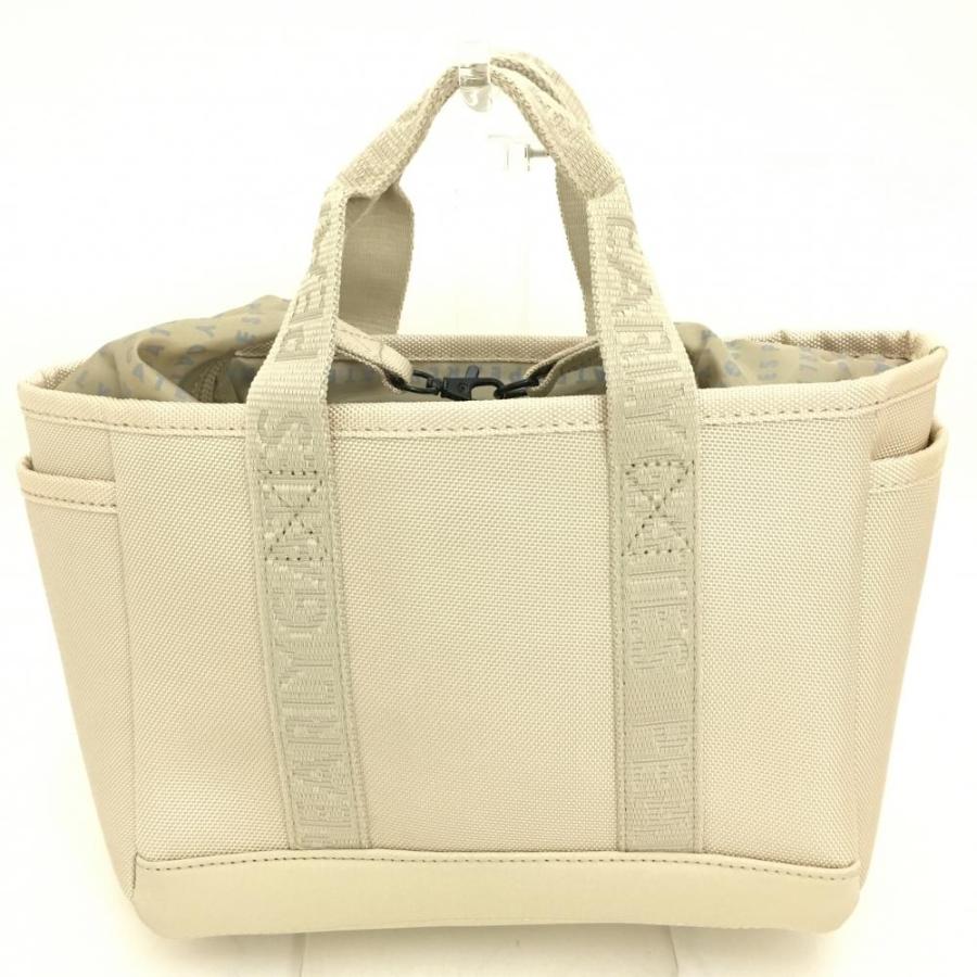 超美品】パーリーゲイツ カートバッグ ベージュ 内側ジップ 超美品】パーリーゲイツ カートバッグ ベージュ 内側ジップ