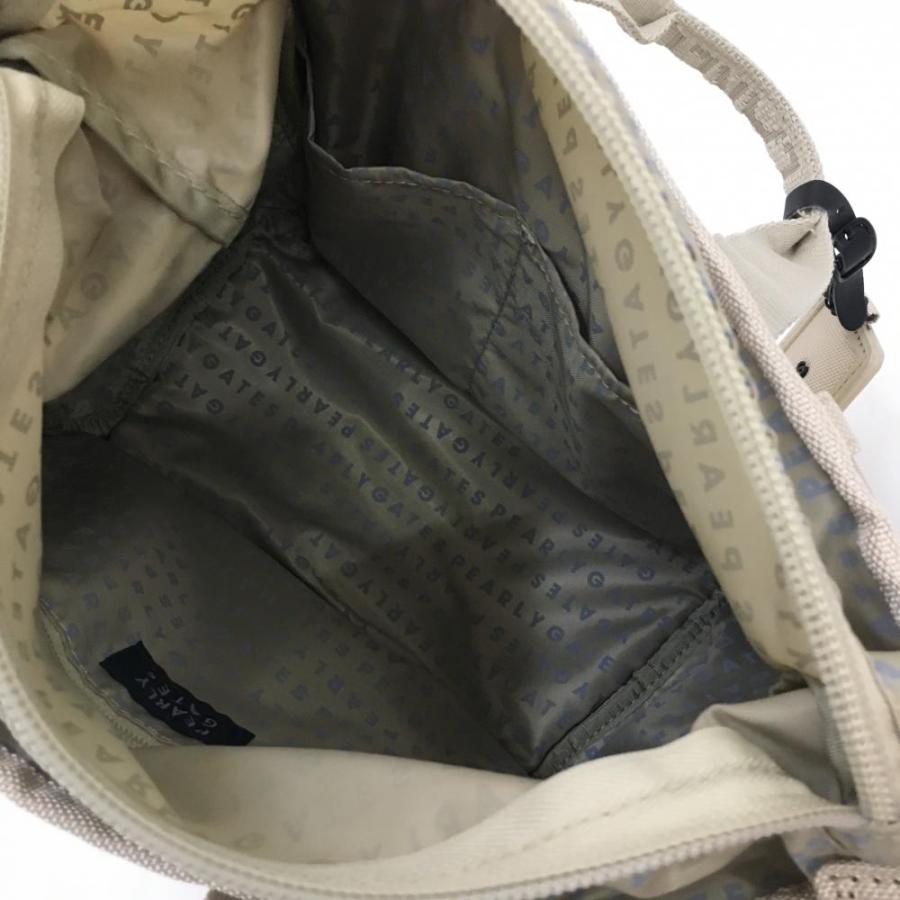 超美品】パーリーゲイツ カートバッグ ベージュ 内側ジップ 超美品】パーリーゲイツ カートバッグ ベージュ 内側ジップ