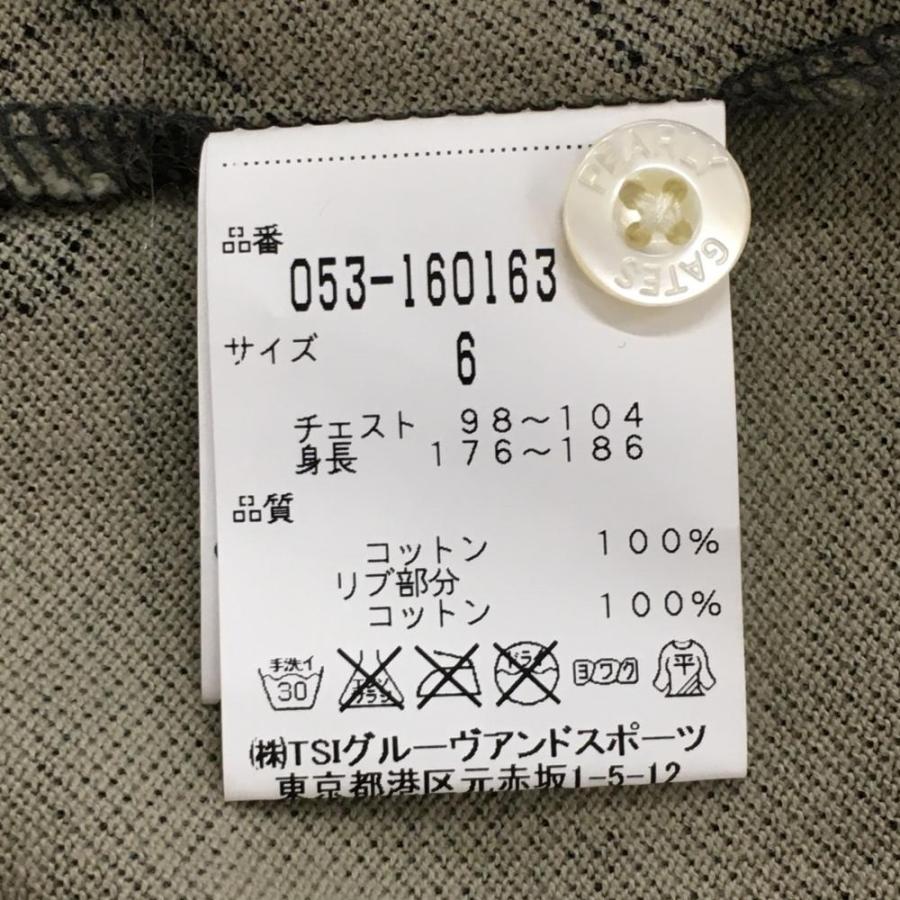 パーリーゲイツ 半袖ポロシャツ カーキ カモフラ柄 迷彩 胸 パーリーゲイツ 半袖ポロシャツ カーキ カモフラ柄 迷彩 胸