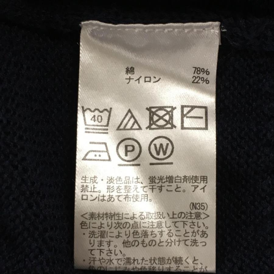 美品】アーノルドパーマー セーター ネイビー×レッド 透かし編み