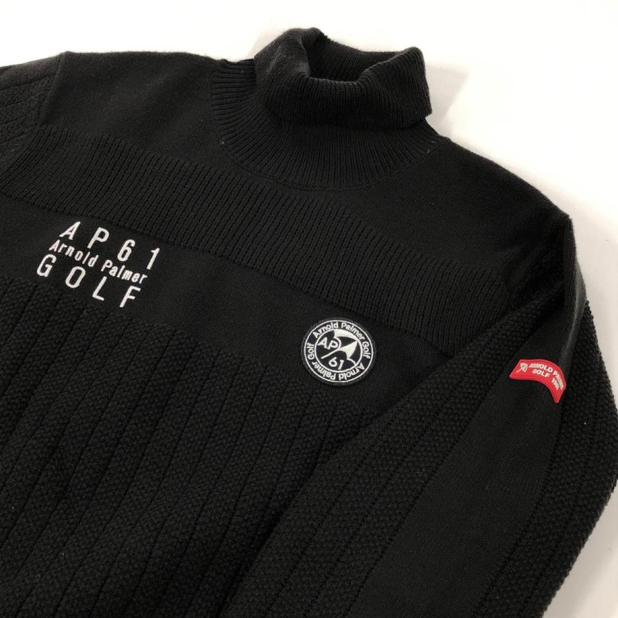 超美品】アーノルドパーマーゴルフ タートルネックセーター 黒