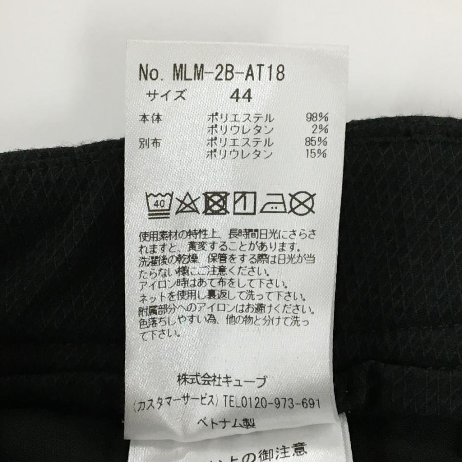 MARK&LONA（マークアンドロナ） ハーフパンツ 黒 織生地 ロゴテープ