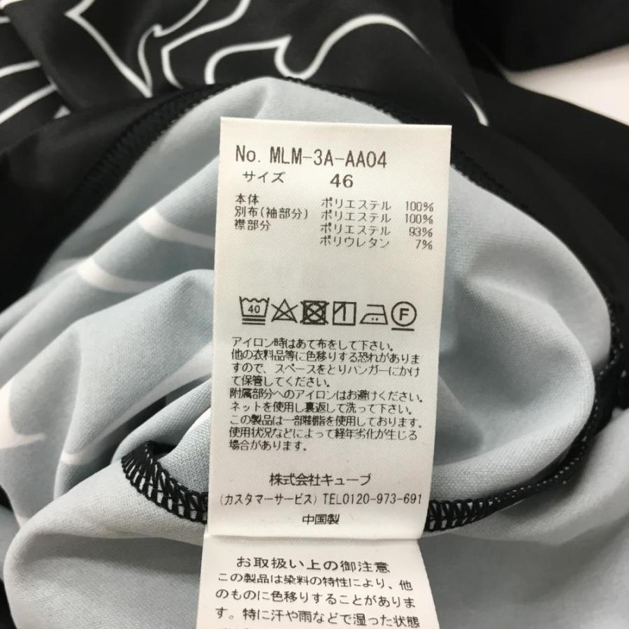 MARK&LONA（マークアンドロナ） 半袖ハイネックシャツ 黒×白 前面