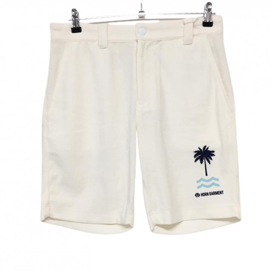 ホーンガーメント　ハーフパンツ HORN GARMENT ホーンガーメント ハーフパンツ アイボリー 裾ヤシ