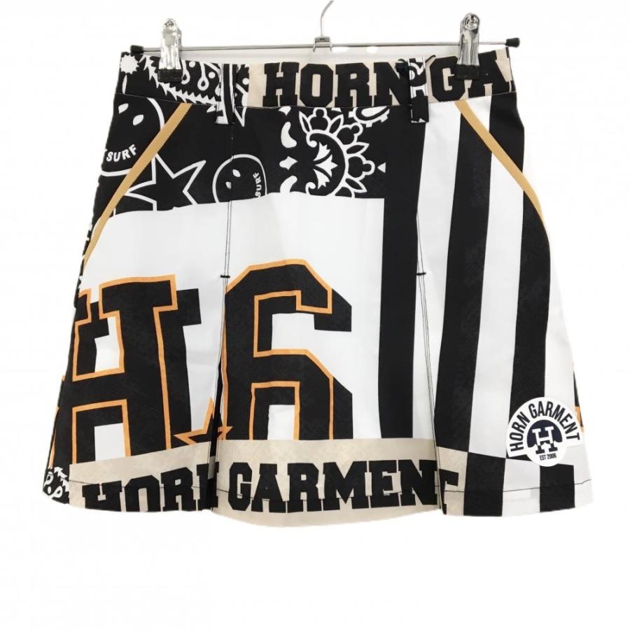 新品未使用　ホーンガーメント　中綿　スカート　38 M HORN GARMENT ホーンガーメント スカート 白×黒×ピンク マークアンドロ