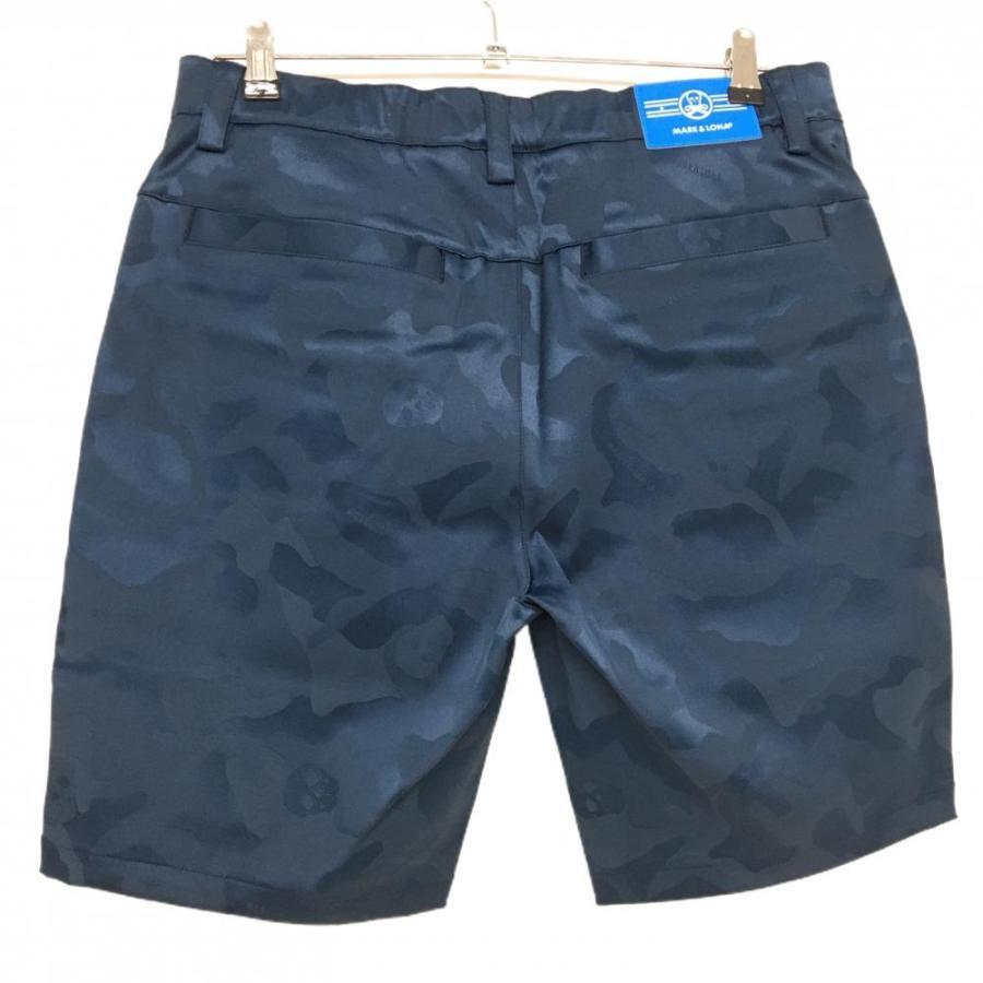 マークアンドロナ　ハーフパンツ　スカル　 カモフラ　サイズ44 MARK&LONA マークアンドロナ ハーフパンツ ネイビー カモフラ柄