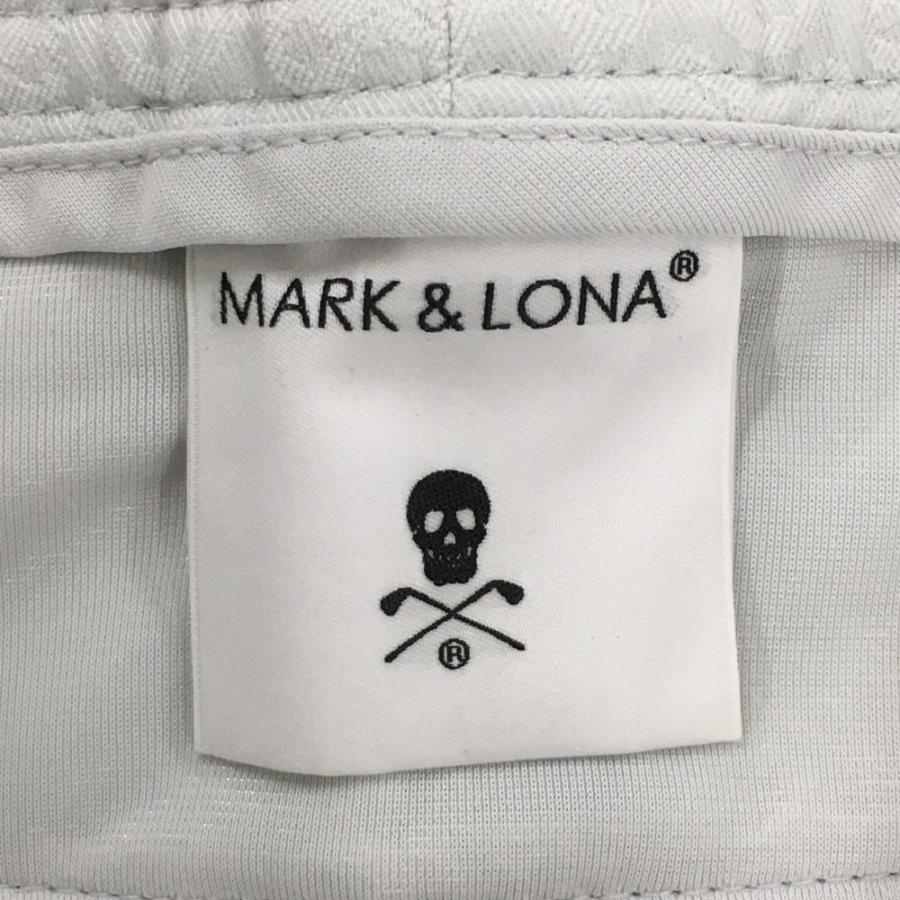 新品】マークアンドロナ パンツ ライトグレー スカル柄織生地