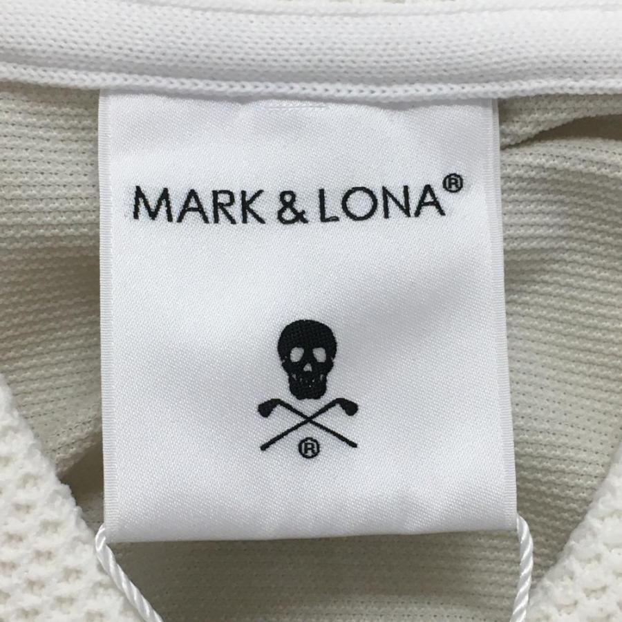MARK&LONA（マークアンドロナ） 半袖ポロシャツ グレージュ 胸スカル 