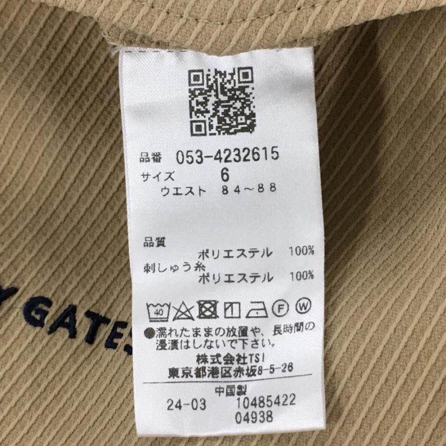 超美品】パーリーゲイツ ハーフパンツ ベージュ×黒 ロゴ刺しゅう 超美品】パーリーゲイツ ハーフパンツ ベージュ×黒 ロゴ刺しゅう