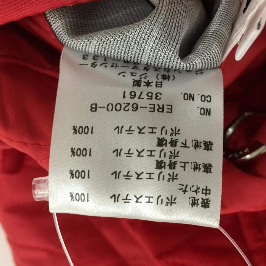 JUN&ROPE リバーシブル中綿ワンピース　ロングベストL ボア　キルティング ジュンアンドロペ 中綿リバーシブルワンピース レッド 裏ボア