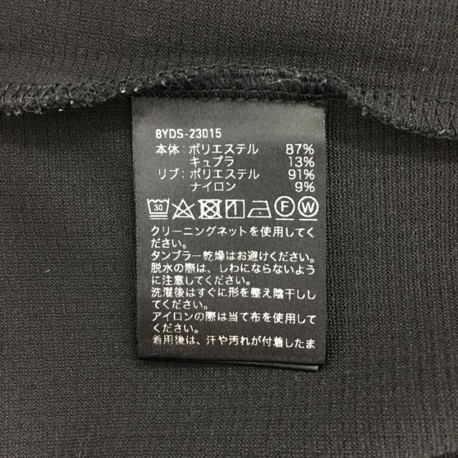 超美品】ハチヤーズ 半袖ハイネックシャツ 黒×グレー ネックリブ