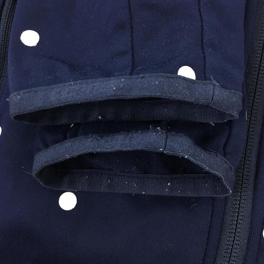 カッパ ジャケットブルゾン ネイビー×白 ドット柄 ITALIA レディース S