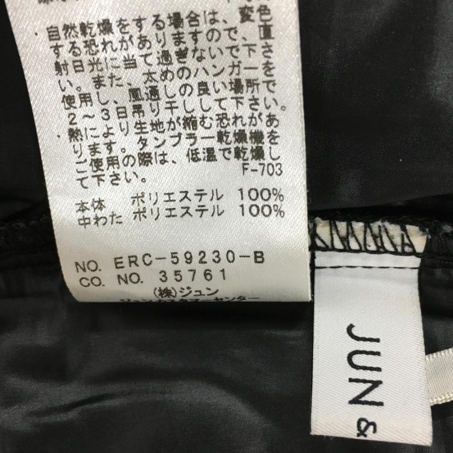 美品】ジュンアンドロペ 中綿スカート 黒 キルティング ウエストゴム
