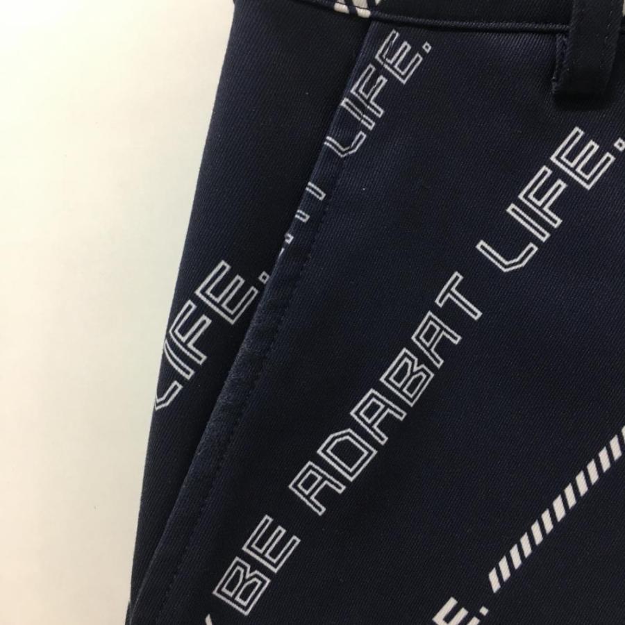 adabat（アダバット） 【美品】アダバット スカート ネイビー×白 ロゴ