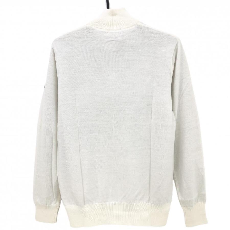 新品】タイトリスト ニットブルゾン 白×ネイビー 裏地付 防風 メンズ M