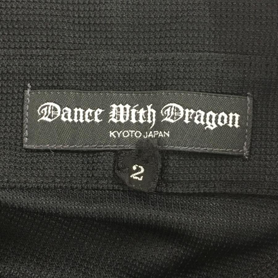Dance With Dragon ダンスウィズドラゴン 半袖ポロシャツ 黒 Dance With Dragon ダンスウィズドラゴン 半袖ポロシャツ 黒