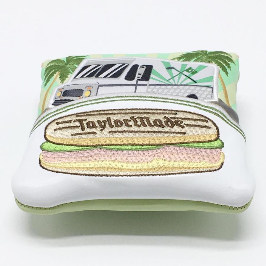 超美品】テーラーメイド パターカバー グリーン×白 ハンバーガー