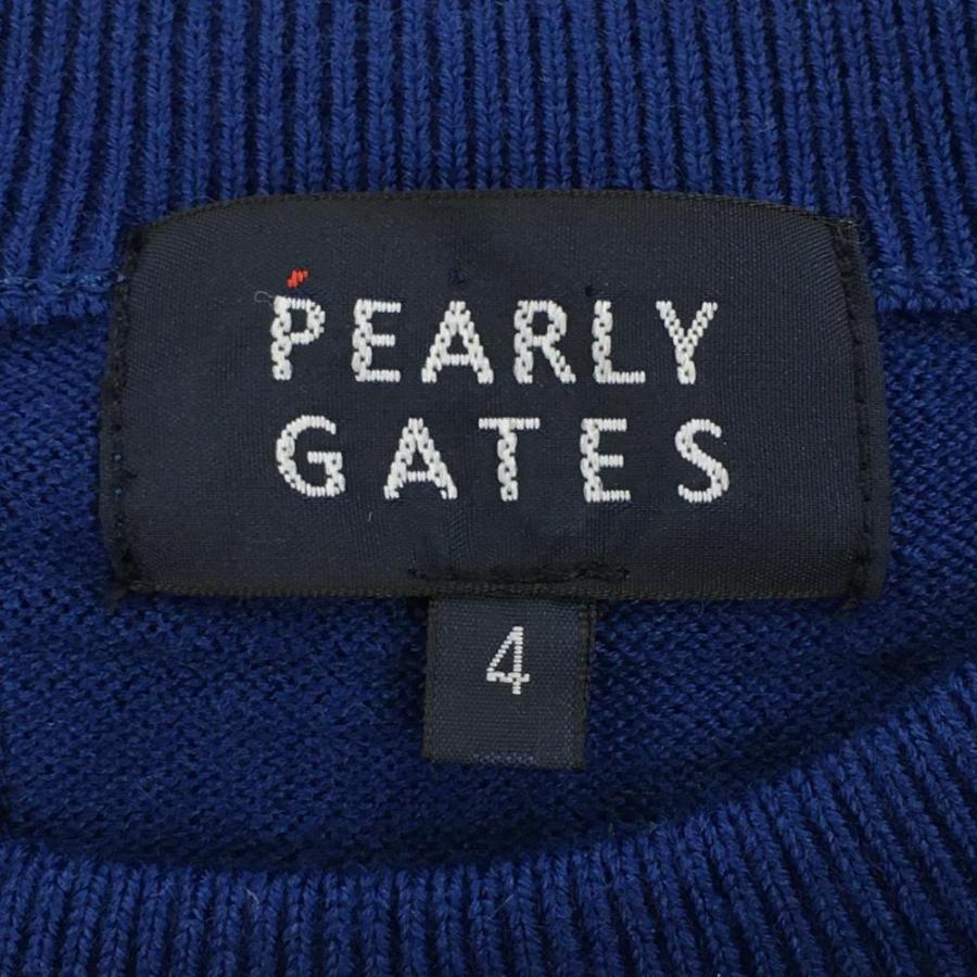 超美品】パーリーゲイツ×PEANUTS セーター ネイビー×白 超美品】パーリーゲイツ×PEANUTS セーター ネイビー×白