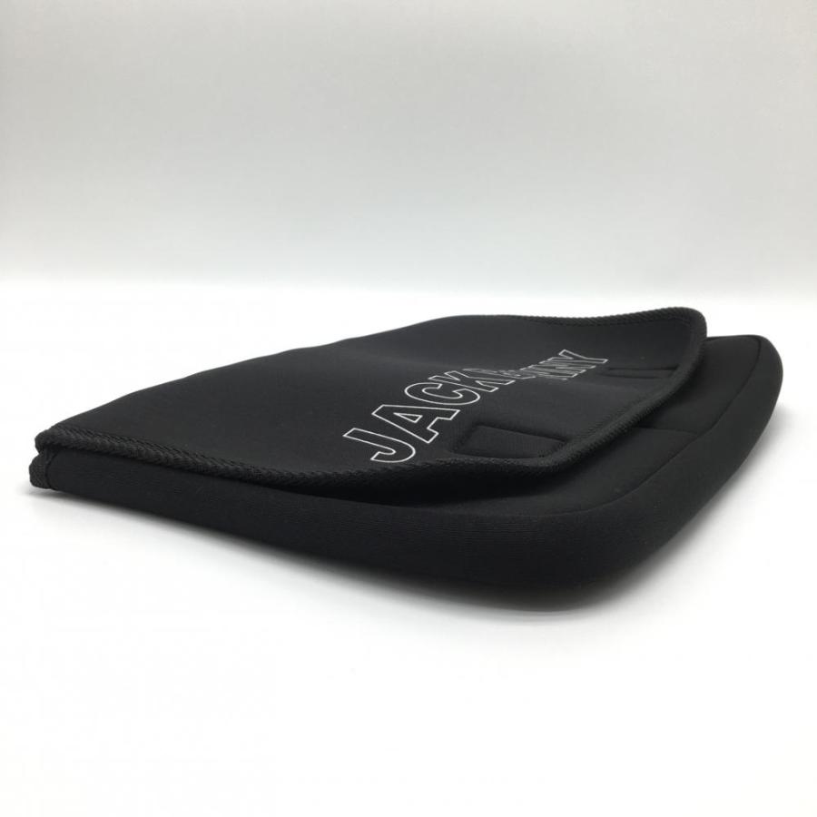 超美品】ジャックバニー パソコンケース 黒×白 タブレットケース
