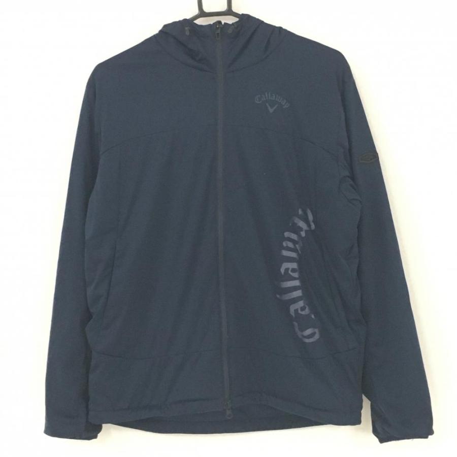 超美品】キャロウェイ ジップパーカー ネイビー 裏地メッシュ ブルゾン