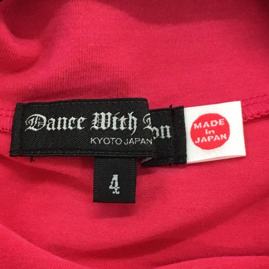 超美品】ダンスウィズドラゴン 長袖ハイネックシャツ ピンク×グレー