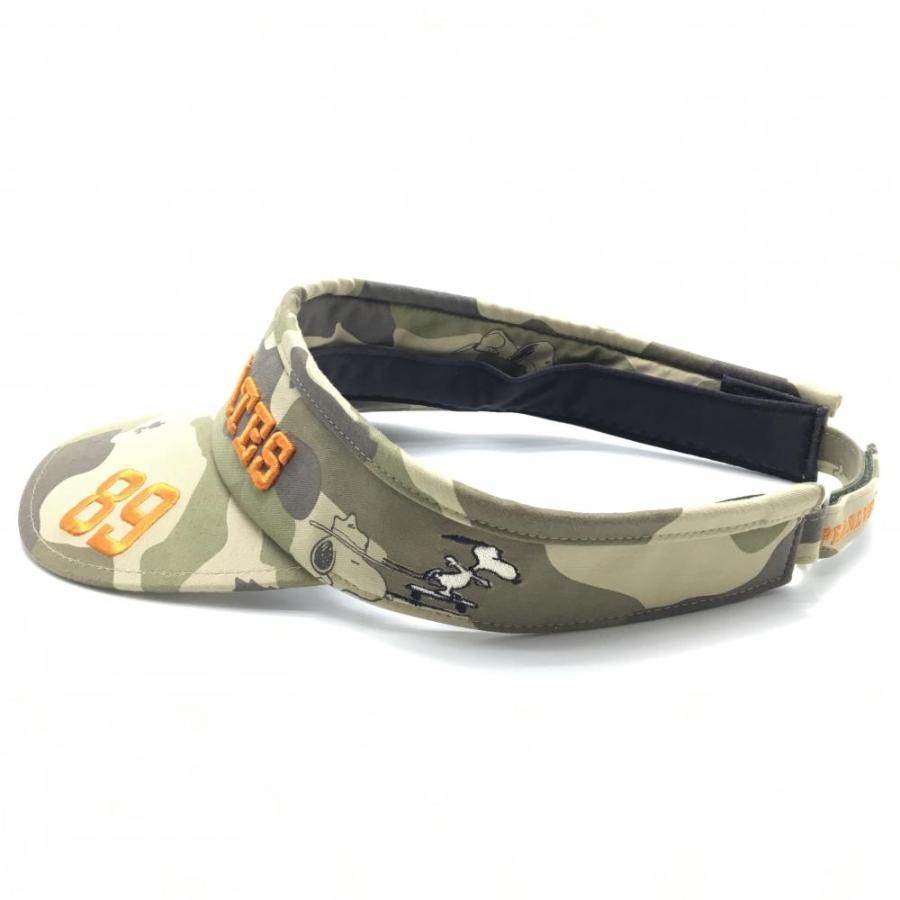 PEARLY GATES パーリーゲイツ×PEANUTS サンバイザー カーキ