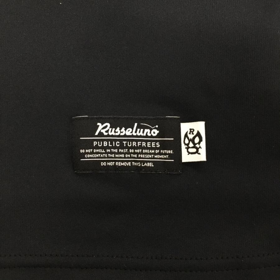Russeluno ラッセルノ 半袖ハイネックシャツ 黒 背面スケルトン Russeluno ラッセルノ 半袖ハイネックシャツ 黒 背面スケルトン