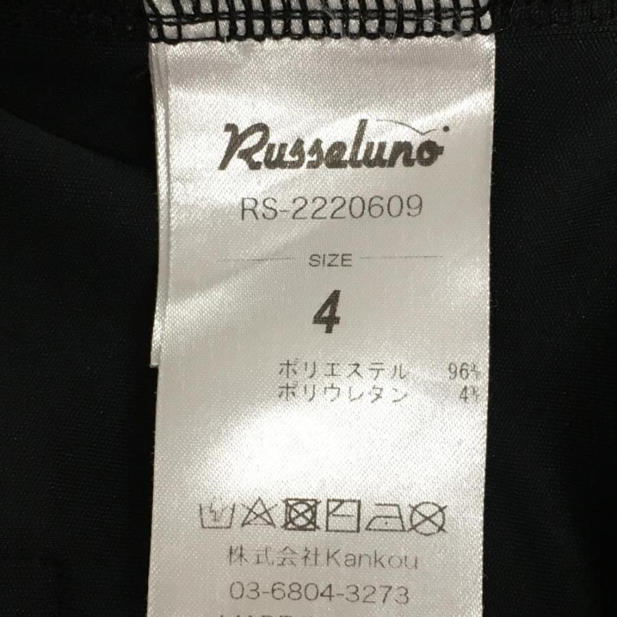 Russeluno ラッセルノ 半袖ハイネックシャツ 黒 背面スケルトン Russeluno ラッセルノ 半袖ハイネックシャツ 黒 背面スケルトン