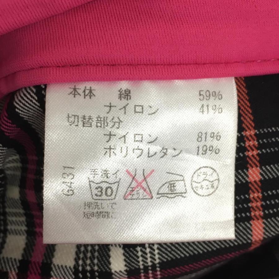 美品】ビバハート パンツ 黒×白 チェック柄 6ポケット レディース 38(M