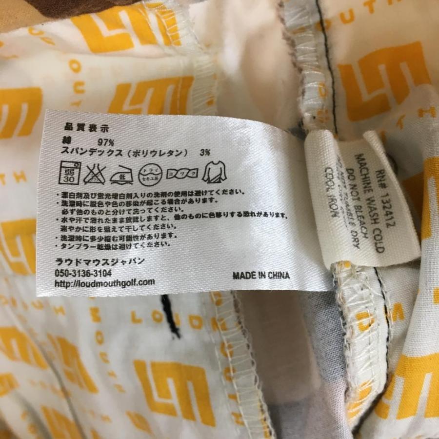 ラウドマウス パンツ ブラウン×黒×白 ブロックチェック メンズ ゴルフ