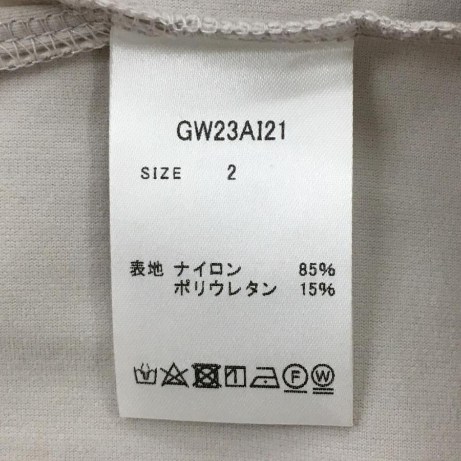新品】エルグワン ハイネックインナーシャツ ライトグレー×白