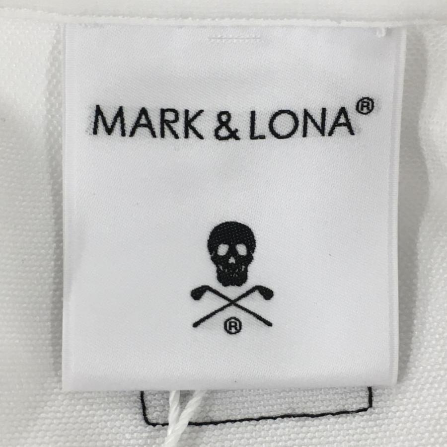 MARK&LONA（マークアンドロナ） ハイネック半袖スニード 白×黒 スカル