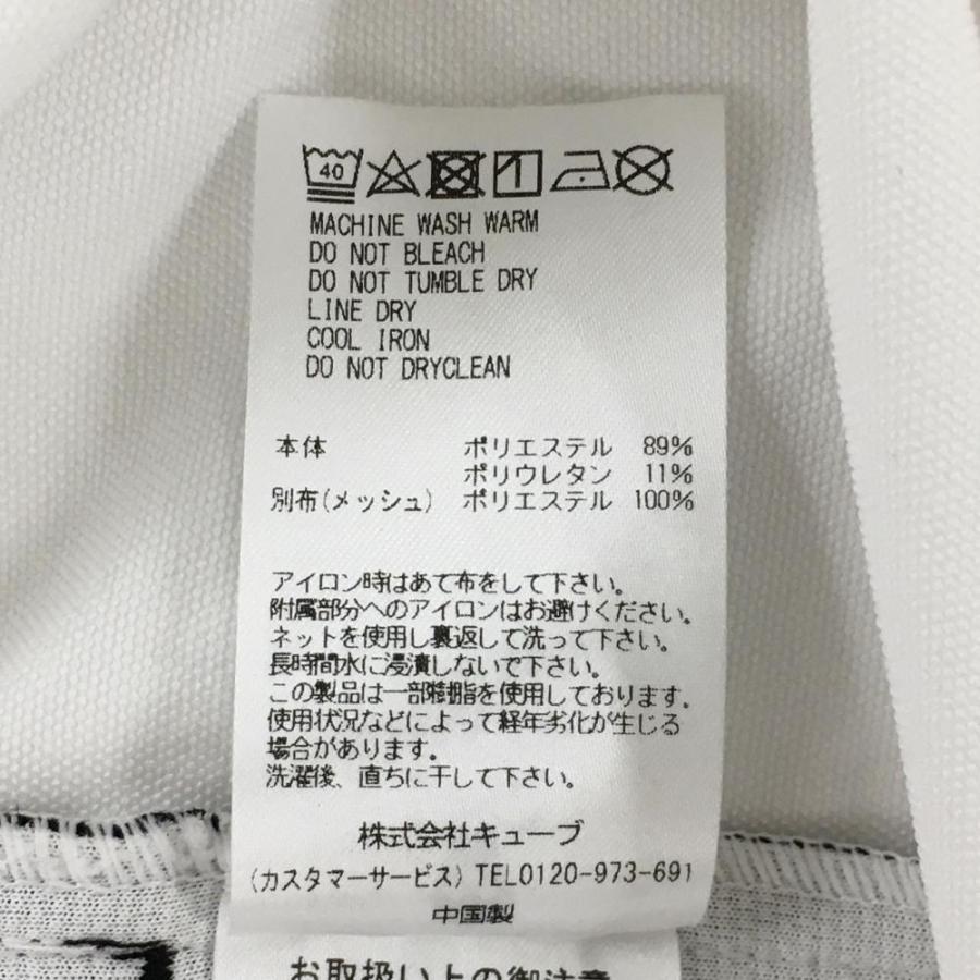 MARK&LONA（マークアンドロナ） ハイネック半袖スニード 白×黒 スカル