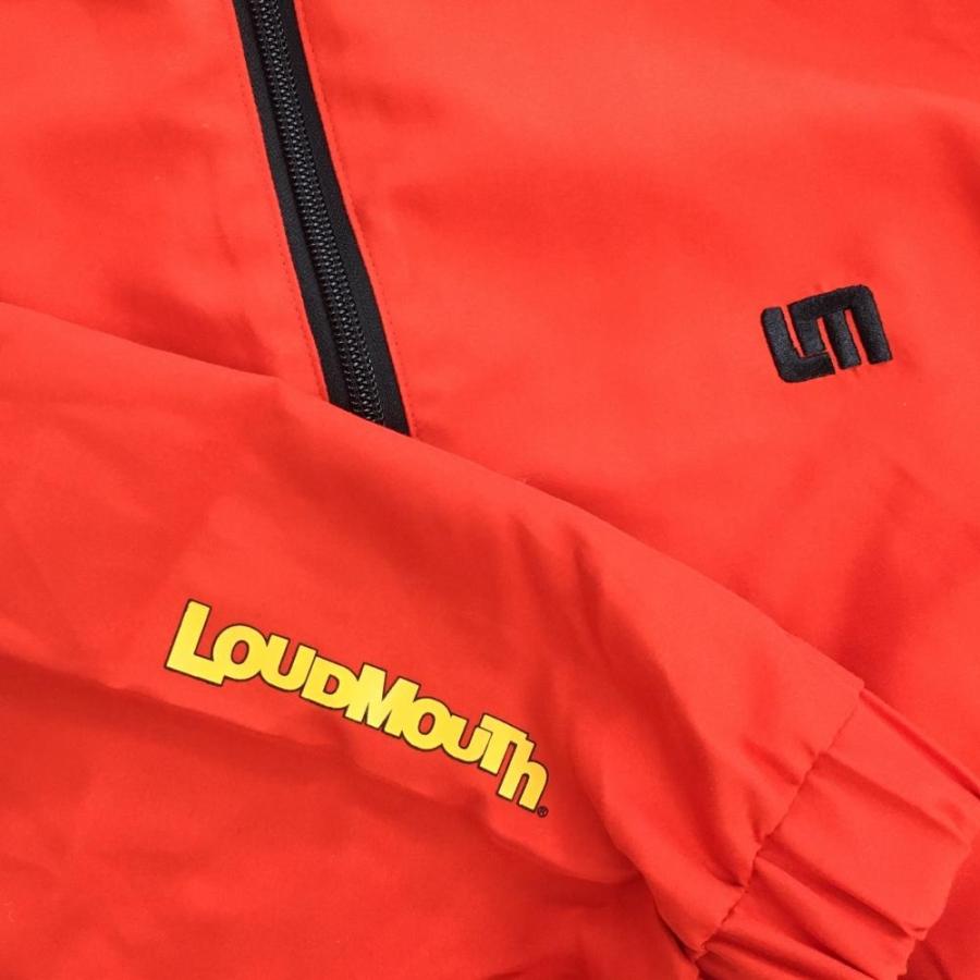美品】ラウドマウス ブルゾン レッド×黒 ハーフジップ 裏地メッシュ