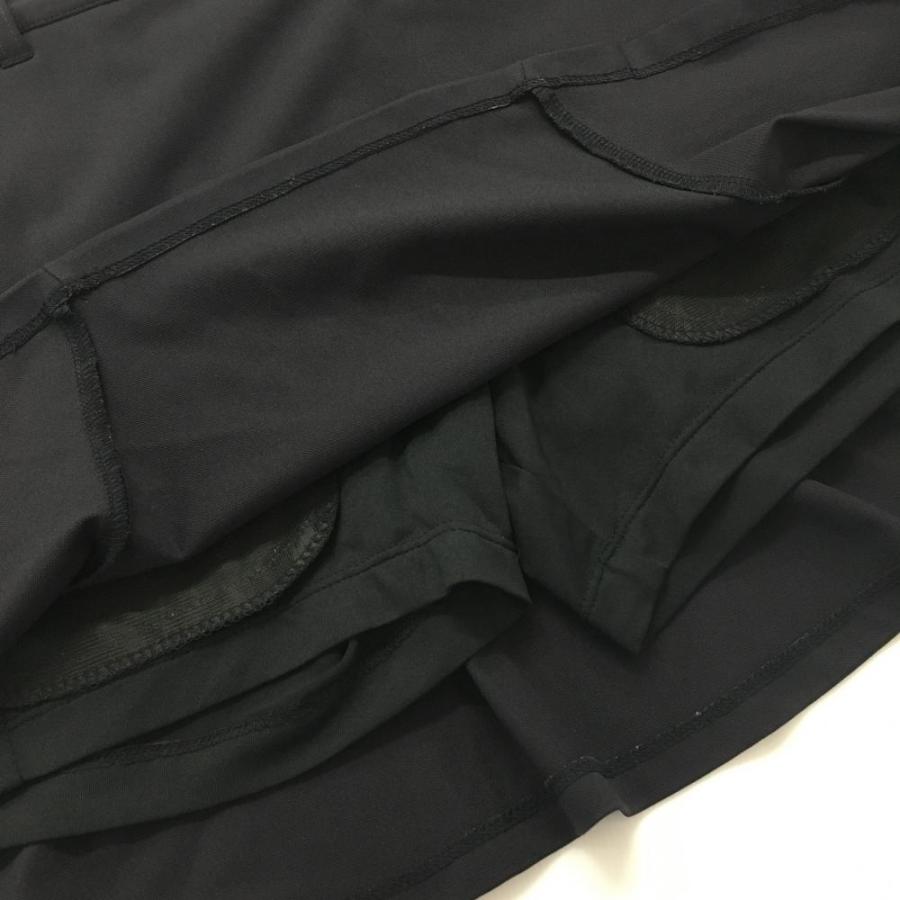 DESCENTE GOLF デサントゴルフ スカート ネイビー×ライトブルー ベルト