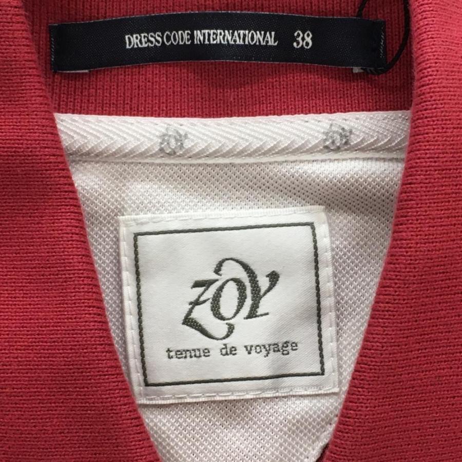 ZOY（ゾーイ） 【新品】ゾーイ 半袖ポロシャツ レッド系 ロゴ刺しゅう