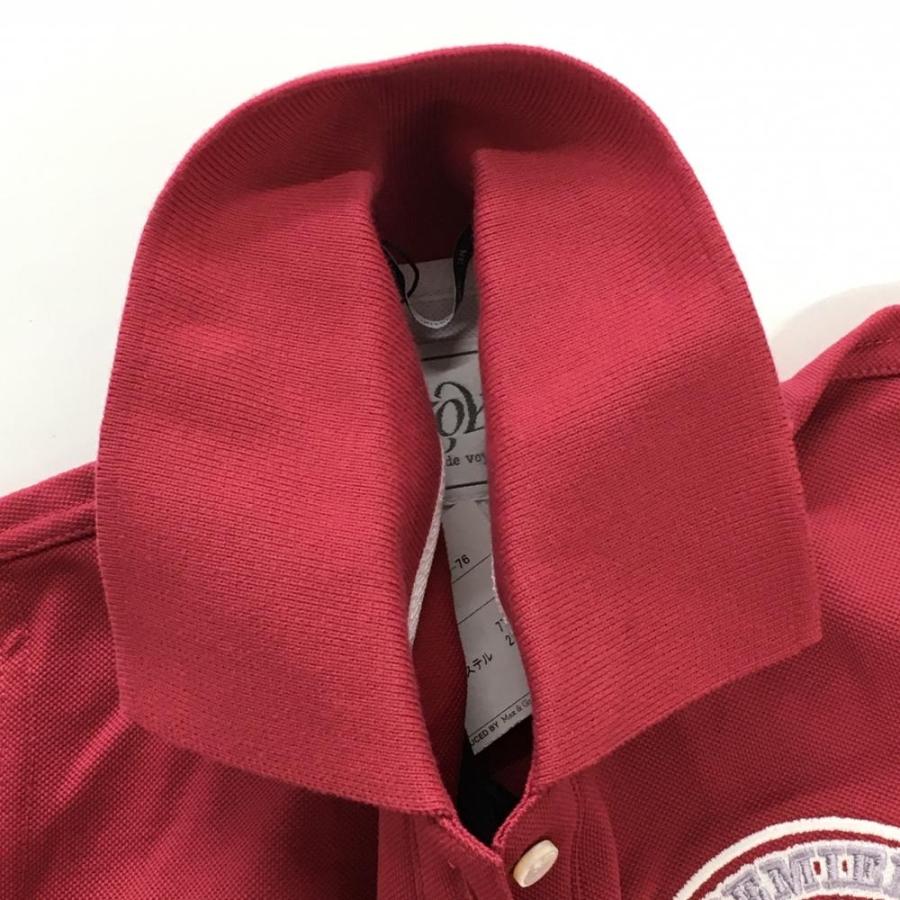 ZOY（ゾーイ） 【新品】ゾーイ 半袖ポロシャツ レッド系 ロゴ刺しゅう