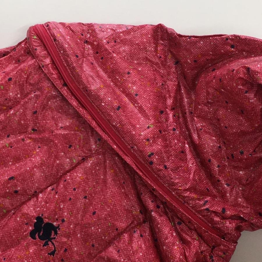 超美品】キスマークゴルフ 2WAYダウンジャケット ピンク×黒 総柄 袖