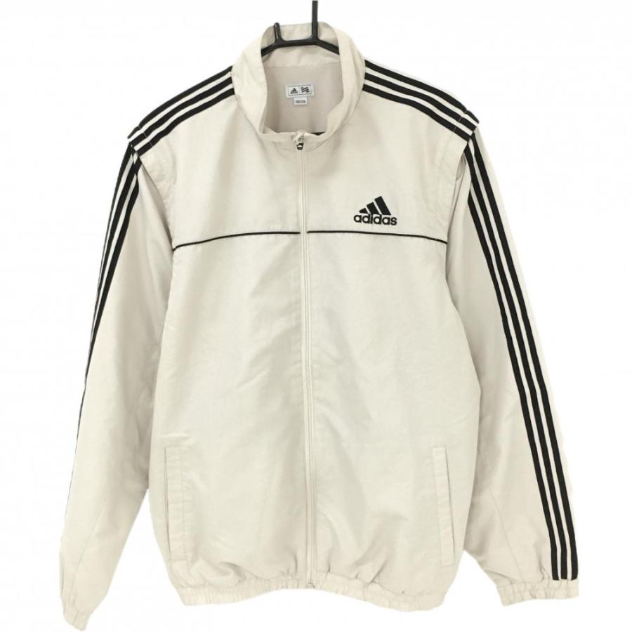 adidas ジップアップジャケット XO ベージュ