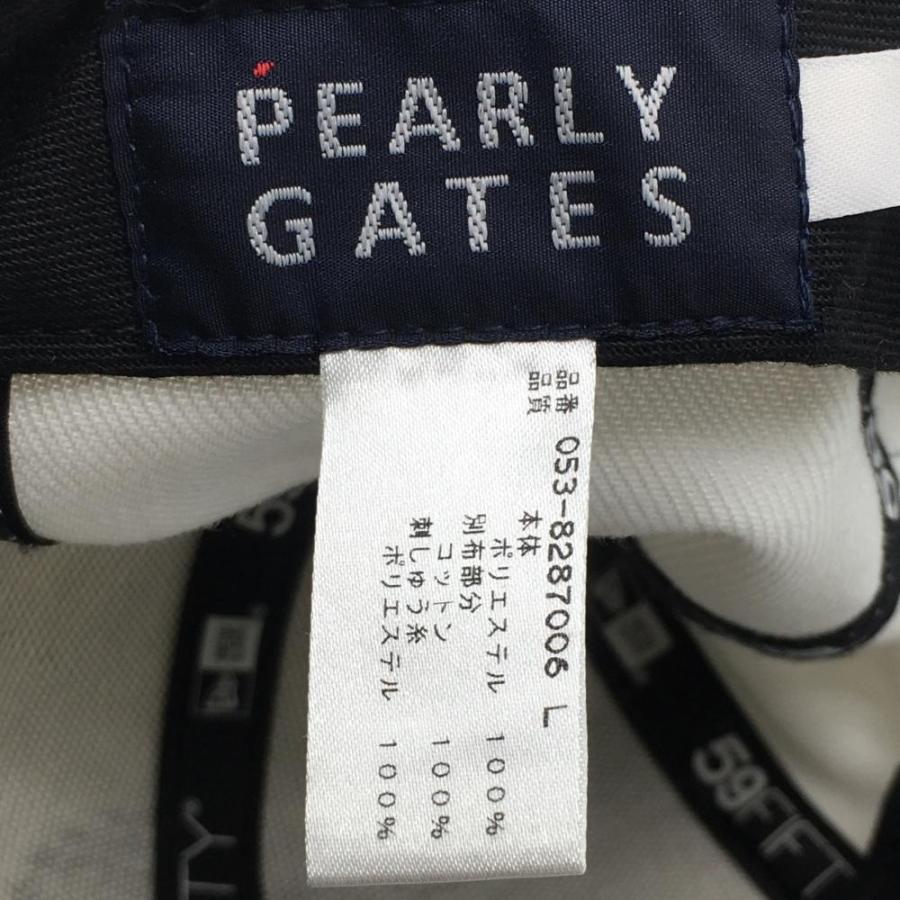 パーリーゲイツ×PEANUTS フラットキャップ 白×ネイビー パーリーゲイツ×PEANUTS フラットキャップ 白×ネイビー