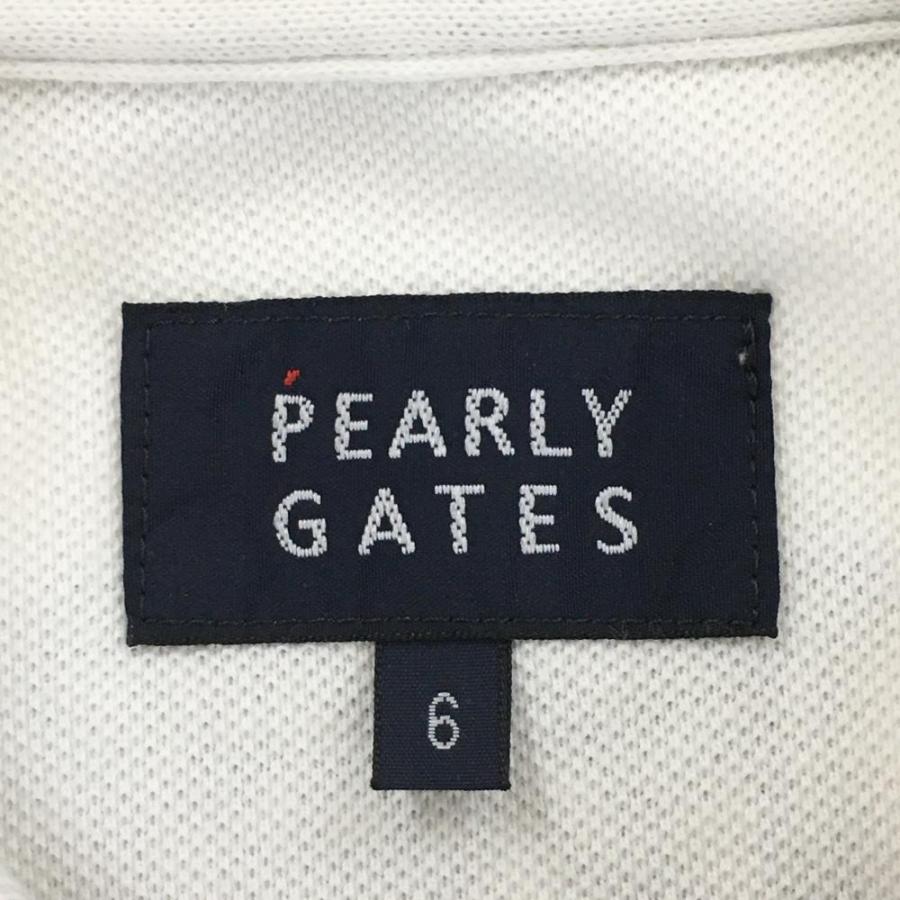 PEARLY GATES パーリーゲイツ 半袖ポロシャツ 白×ネイビー PEARLY GATES パーリーゲイツ 半袖ポロシャツ 白×ネイビー